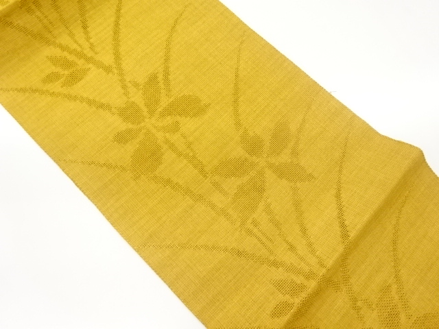 花模様織出し夏用名古屋帯